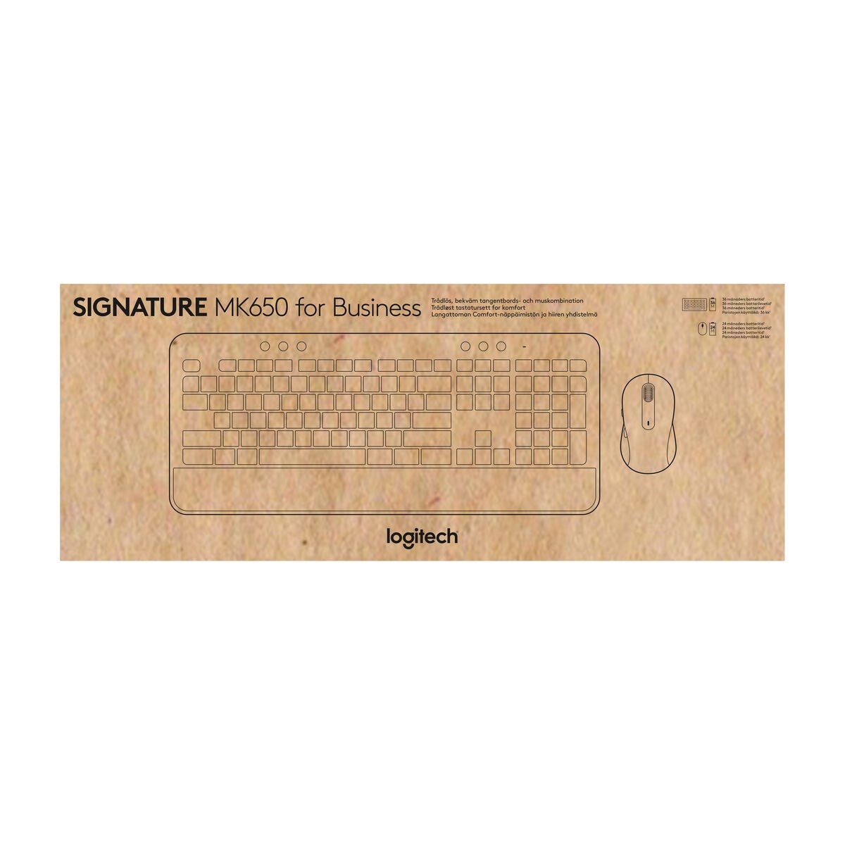 Клавиатура и беспроводная мышь MK650 QWERTY