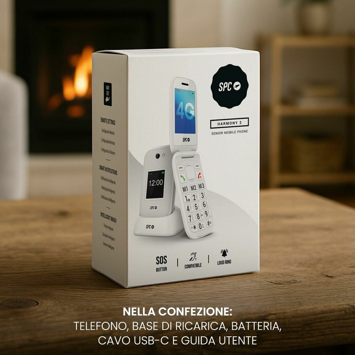 Мобильный телефон для пожилых людей 2337B Белый 128 Гб 128 MB 2,8"
