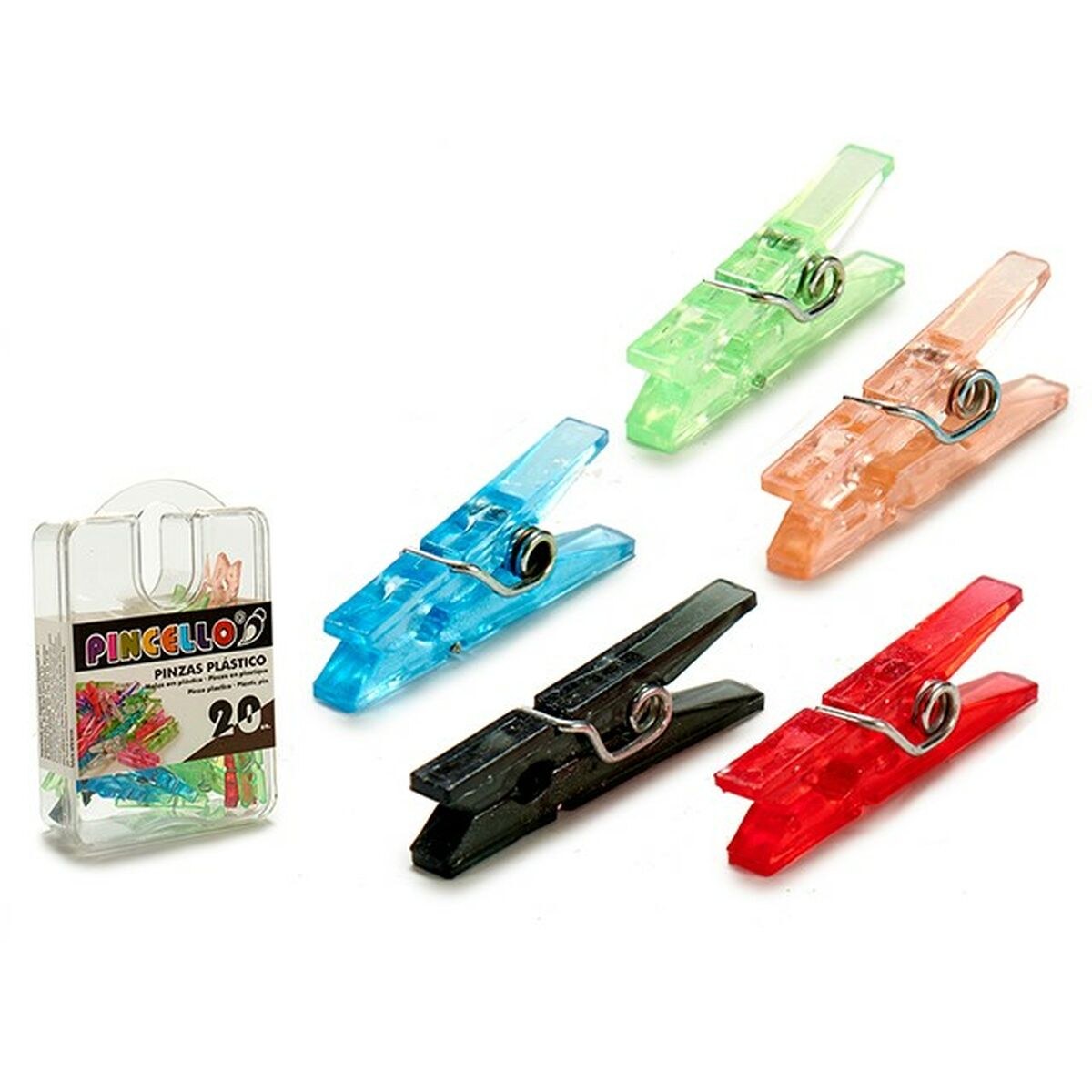 Clamps Multicolour Plastic (24 Units)