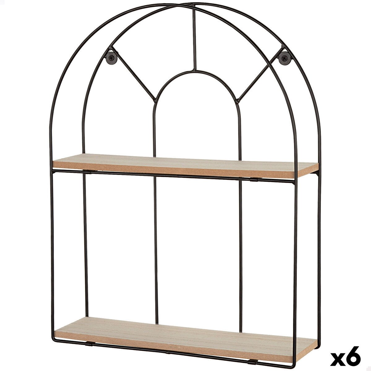 Полка Железо Деревянный MDF 35 X 45 X 10 CM (6 штук)
