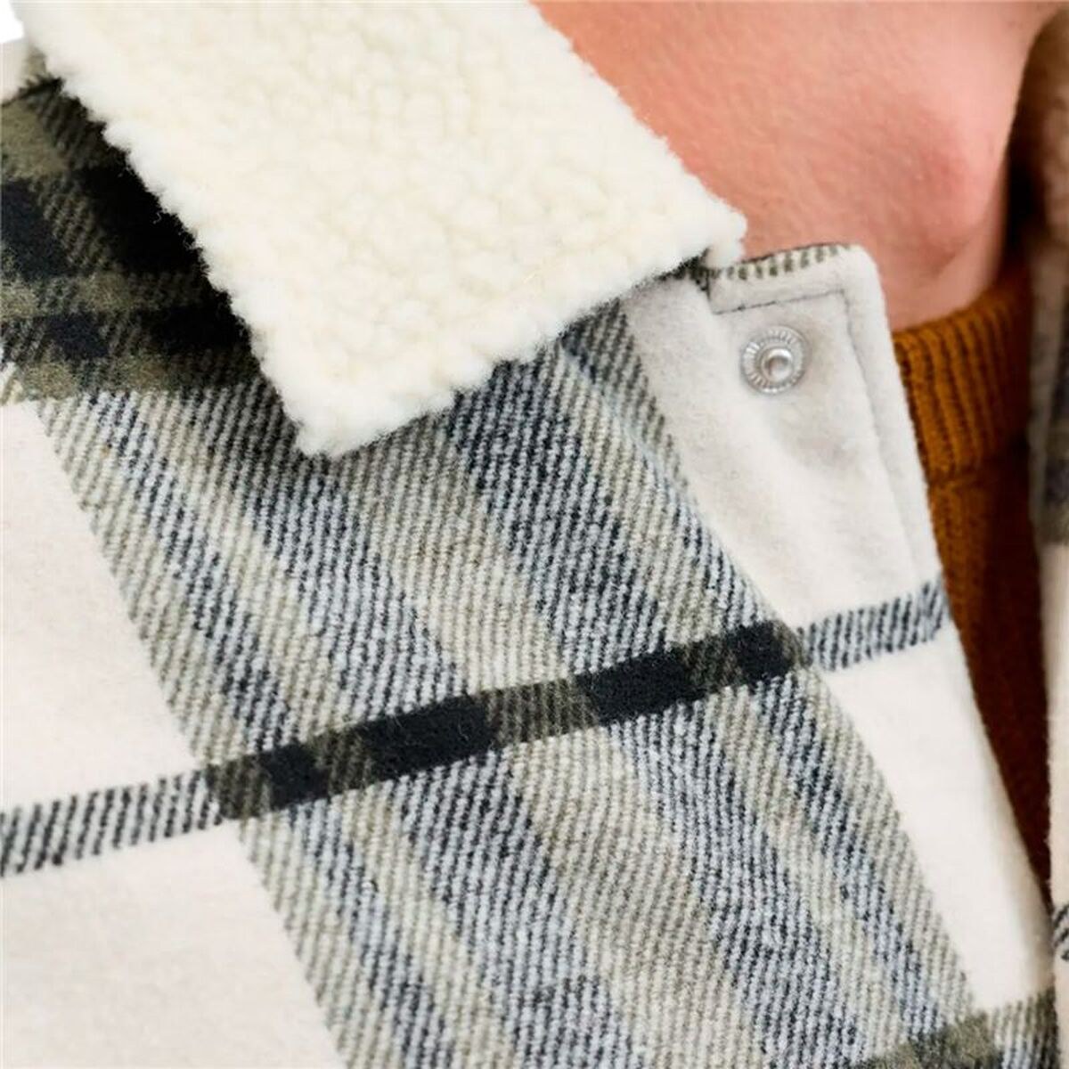 Men’s Long Sleeve Shirt Jjzac Teddy Overshirt Ls Olive