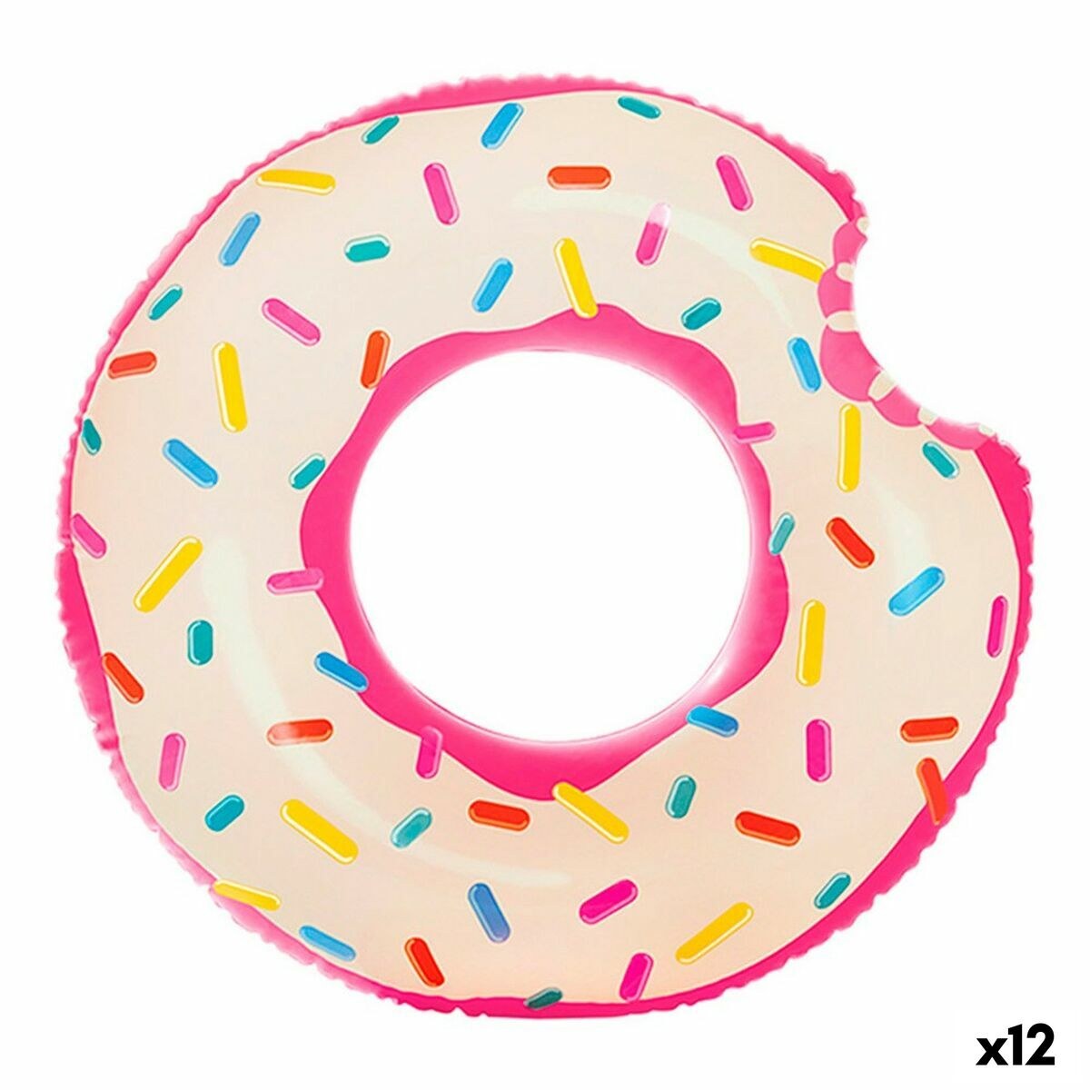 Надувное колесо Donut Розовый 107 x 99 x 23 cm (12 штук)