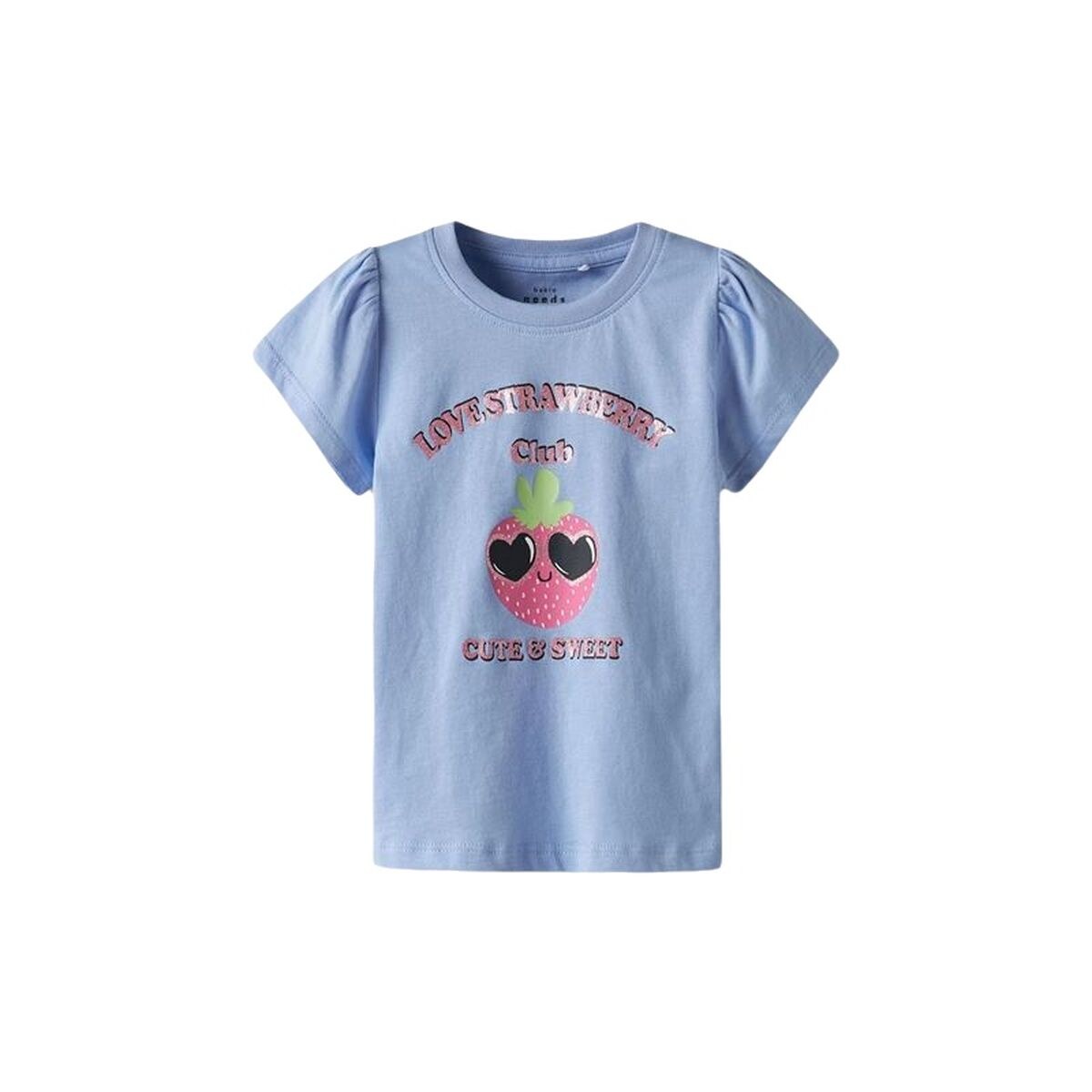 Child's Short Sleeve T-Shirt Nmfvibeke Capsl Serenity Indigo