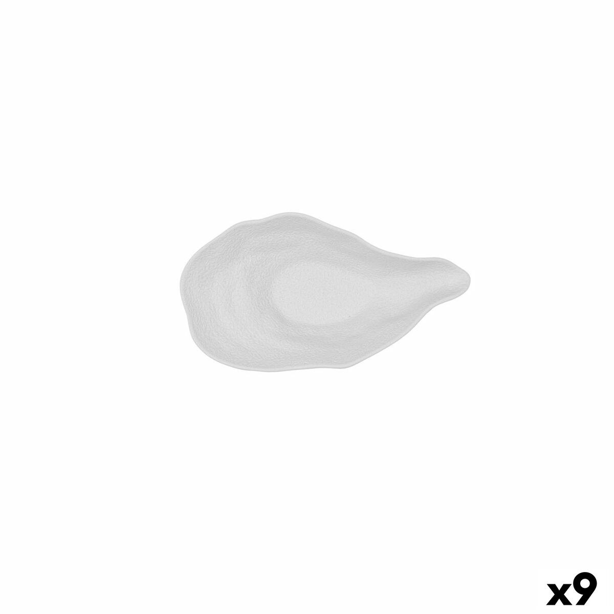 Bowl Fosil White Ceramic 19,9 x 11,1 x 4,8 cm (9Units)