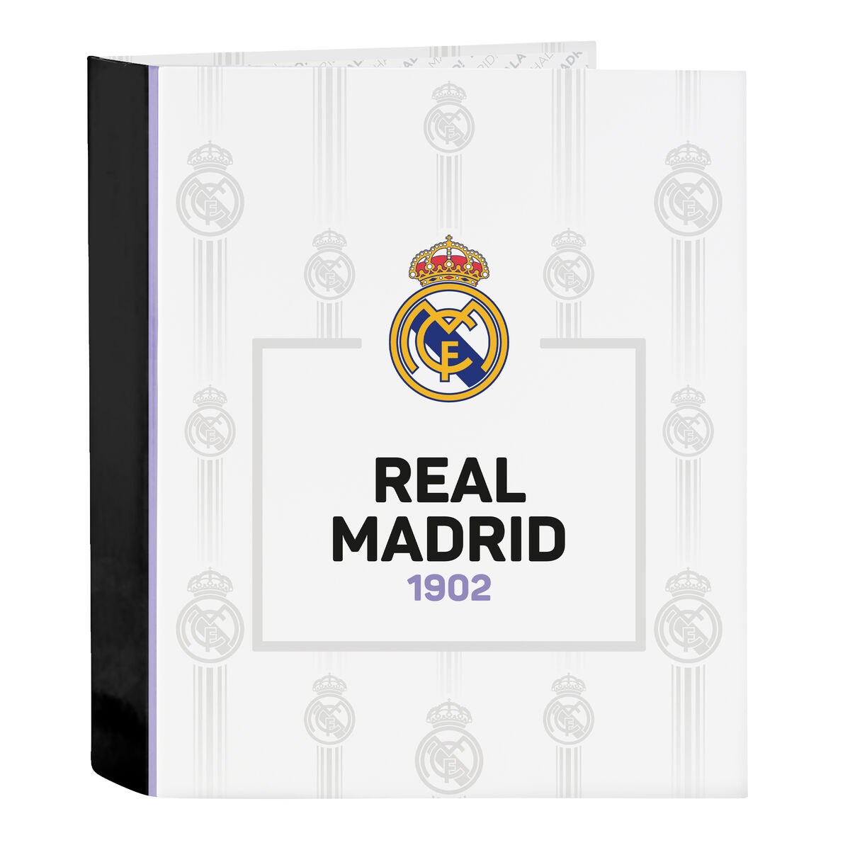 Ring binder Black White A4 (27 x 33 x 6 cm)