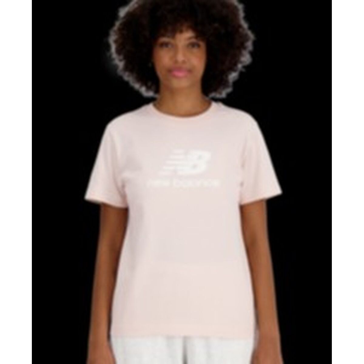 Women’s Short Sleeve T-Shirt ESSENJERSEY LOGO WT41502 OUK Pink