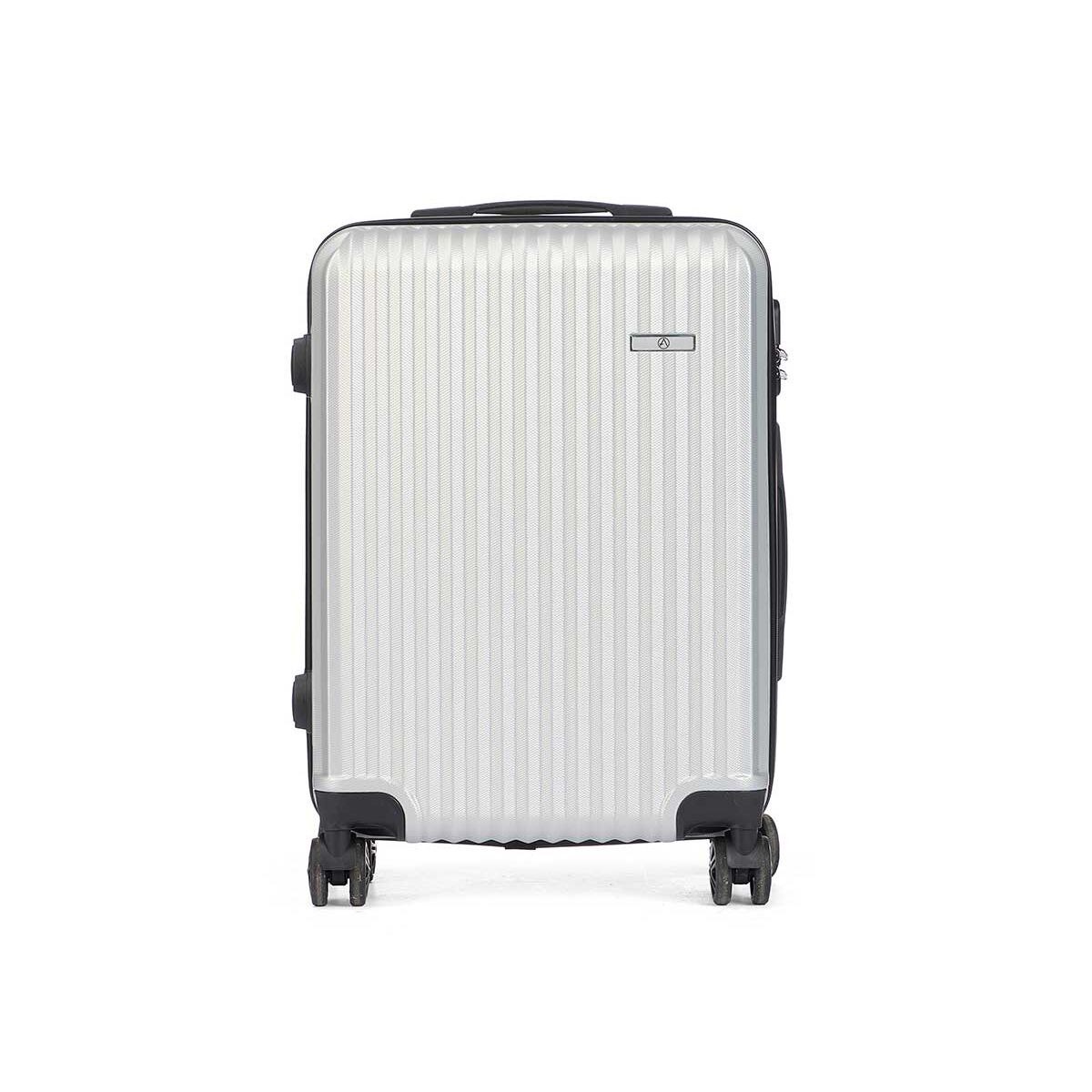 Cabin suitcase Light grey 55 x 35 x 20 cm Stripes