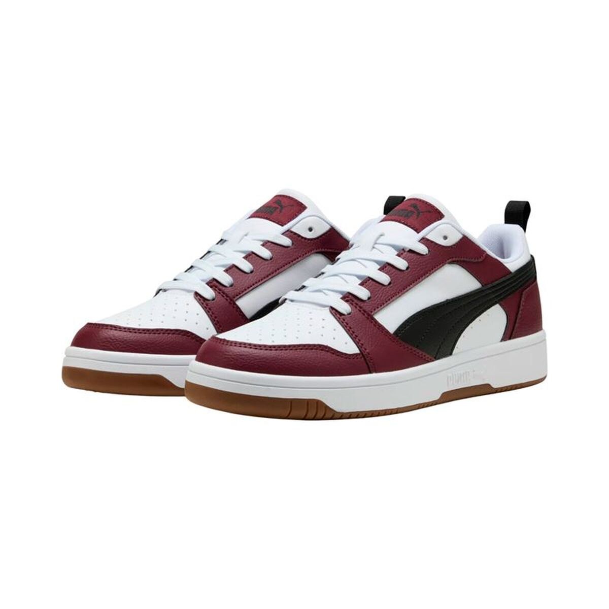 Men’s Casual Trainers Rebound V6 Low White Burgundy