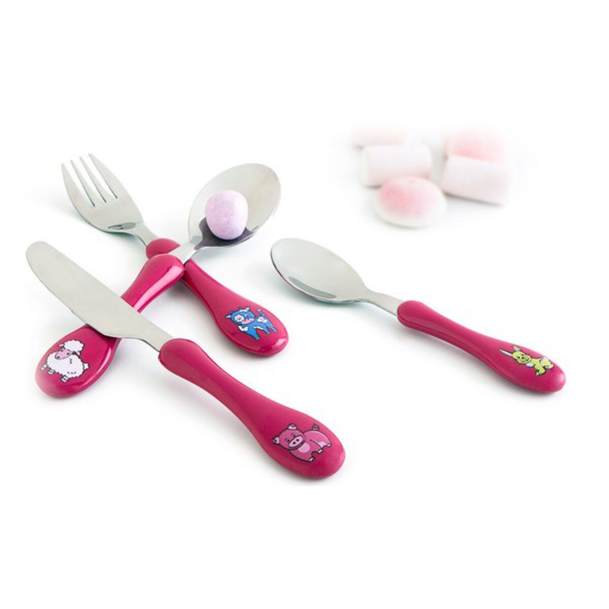 Cutlery set Enfant Metal Bicoloured