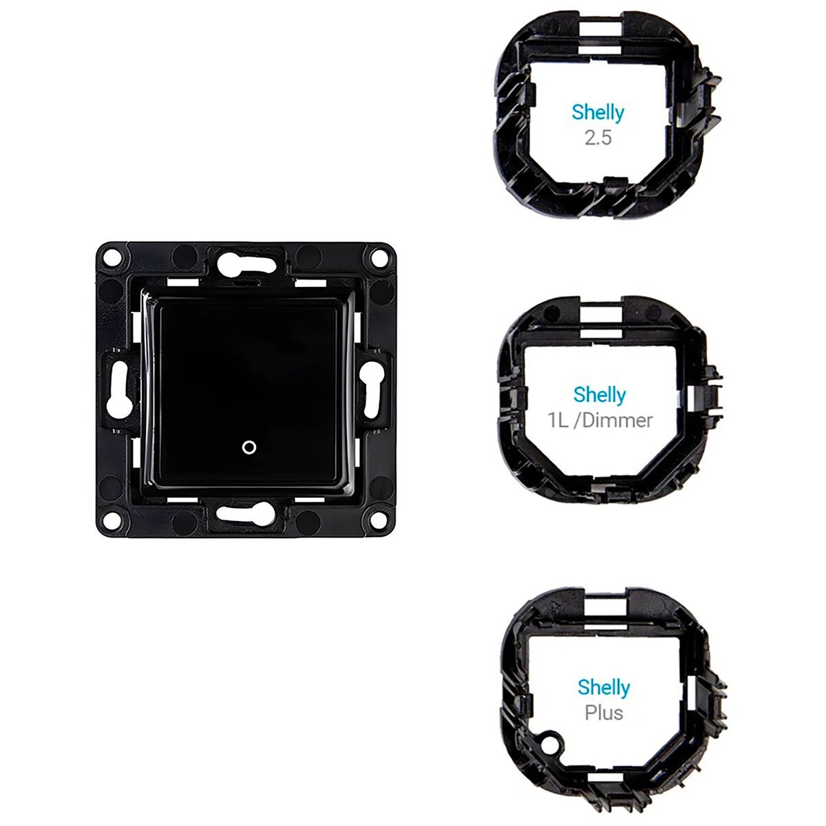 Выключатель света WALL SWITH 1 BLACK Чёрный