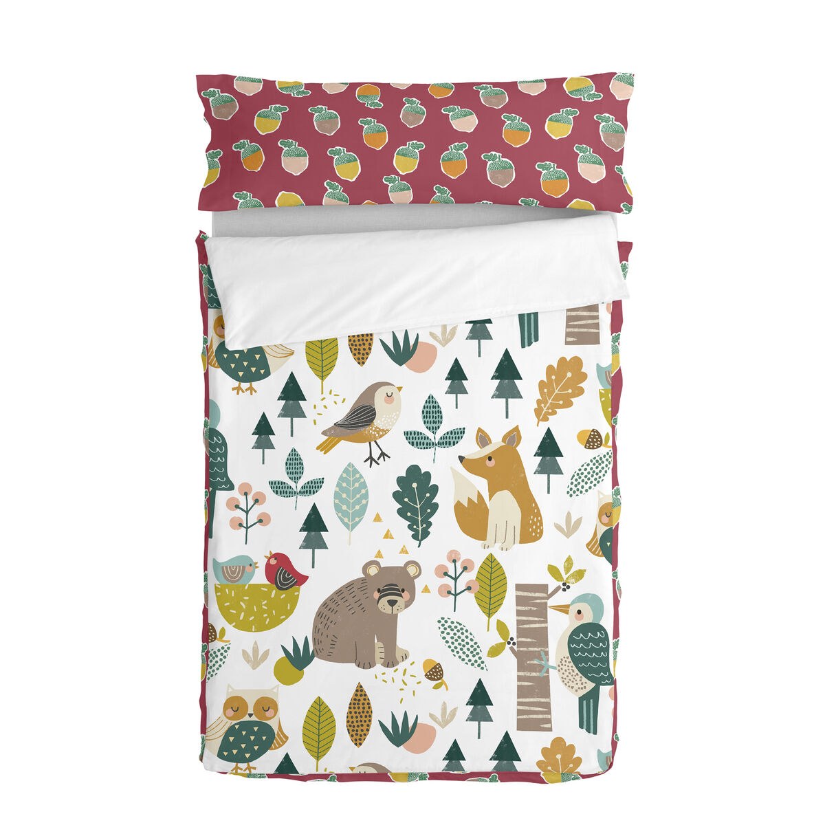 Quilted Zipper Bedding Moshi Moshi Harvestwood Multicolour 42 x 20 x 50 cm