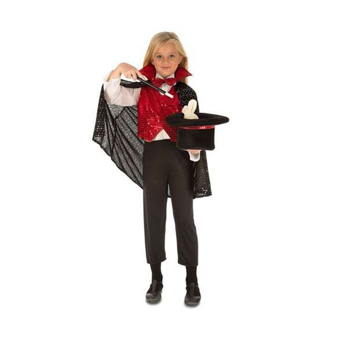 Costume for Children Wizard Red (4 Pieces)