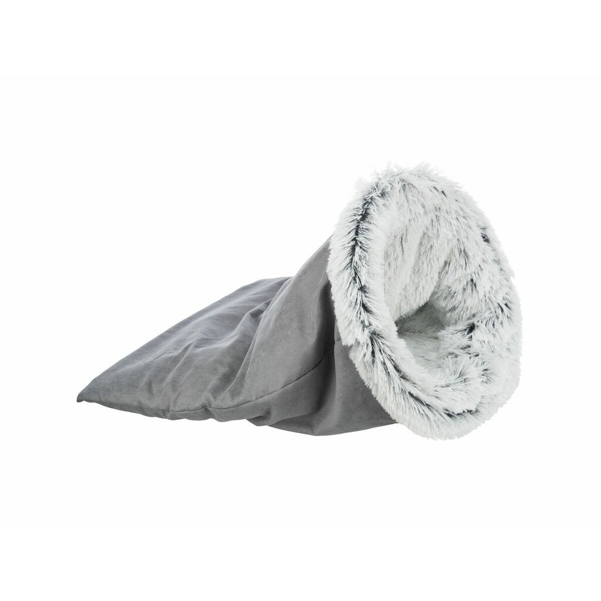 Carry bag Harvey White Black Grey Plush Ø 40 × 60 CM