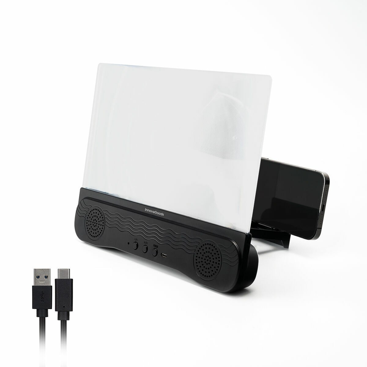 Rechargeable Screen Magnifier with Speaker for Mobile Phones Screenier