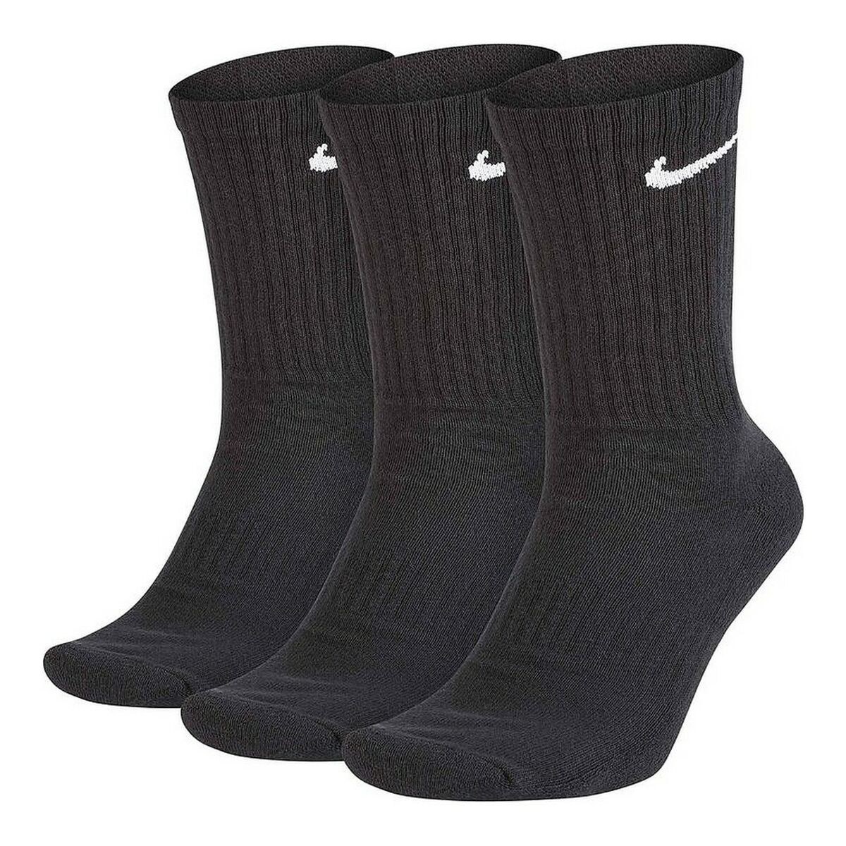 Sports Socks EVERYDAY CUSHIONED SX7664 Black Nylon (3 pcs)