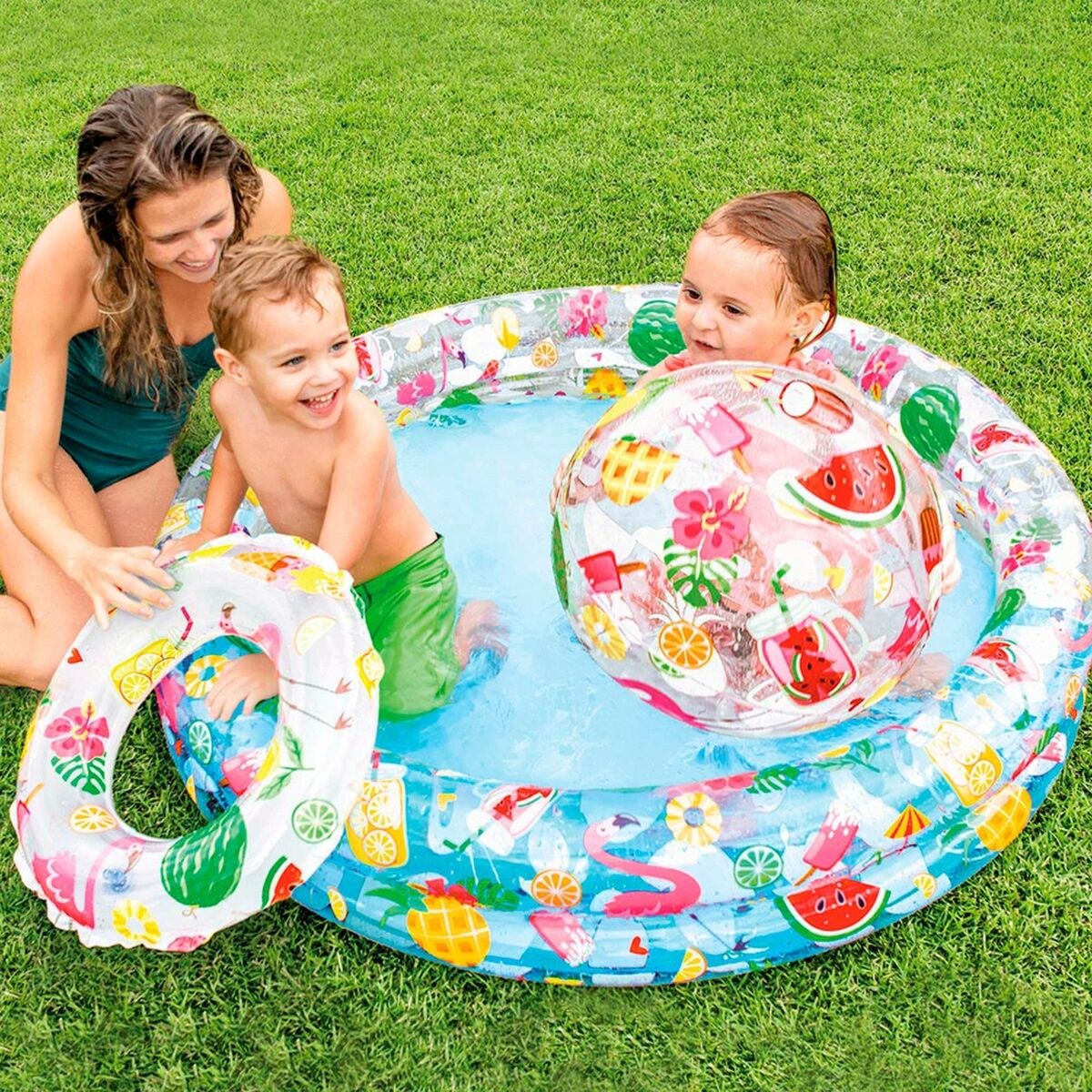 Детские надувное кресло Тропический Обруч 150 l 122 x 25 cm (12 штук)