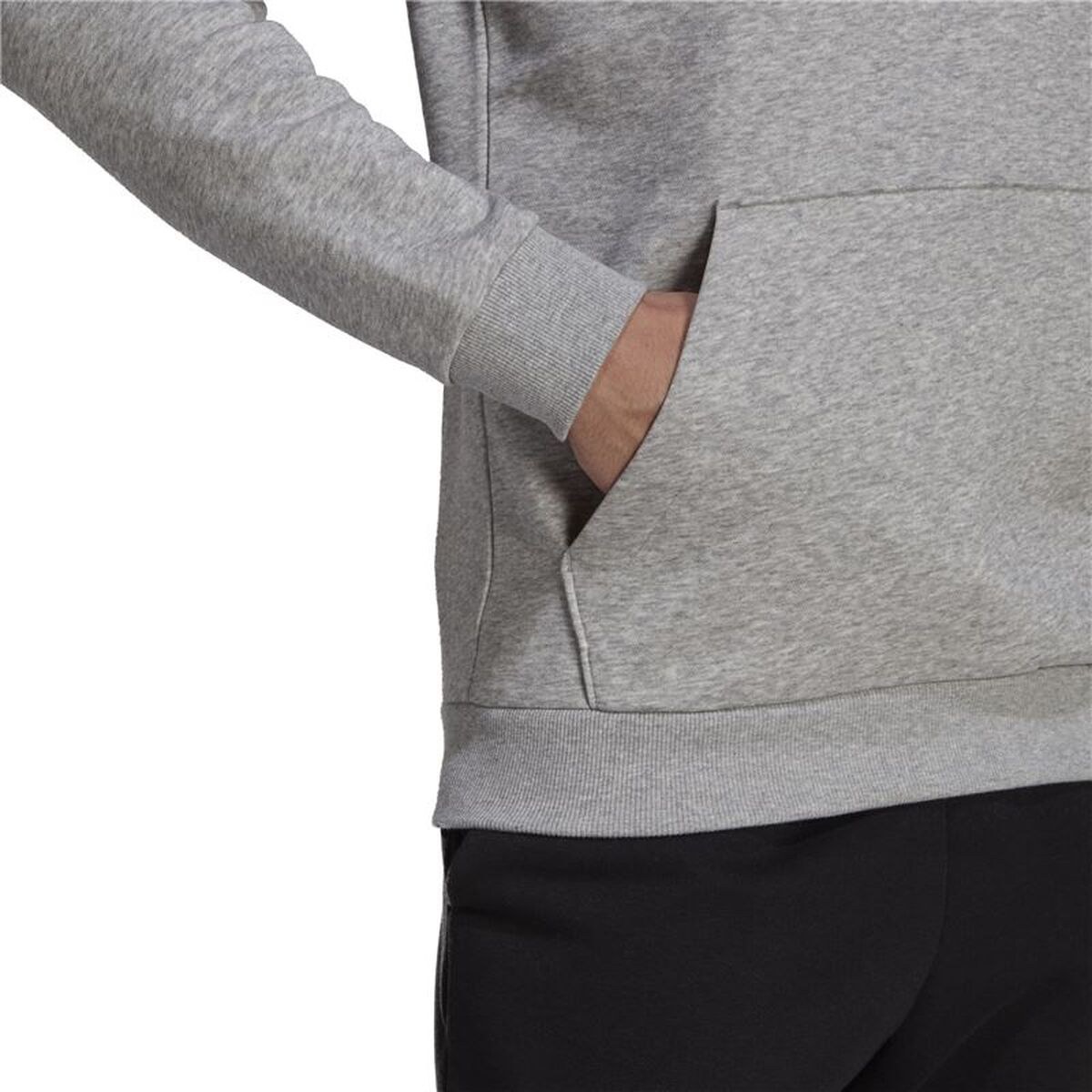 Толстовка с капюшоном мужская Essentials Fleece Big Logo Светло-серый