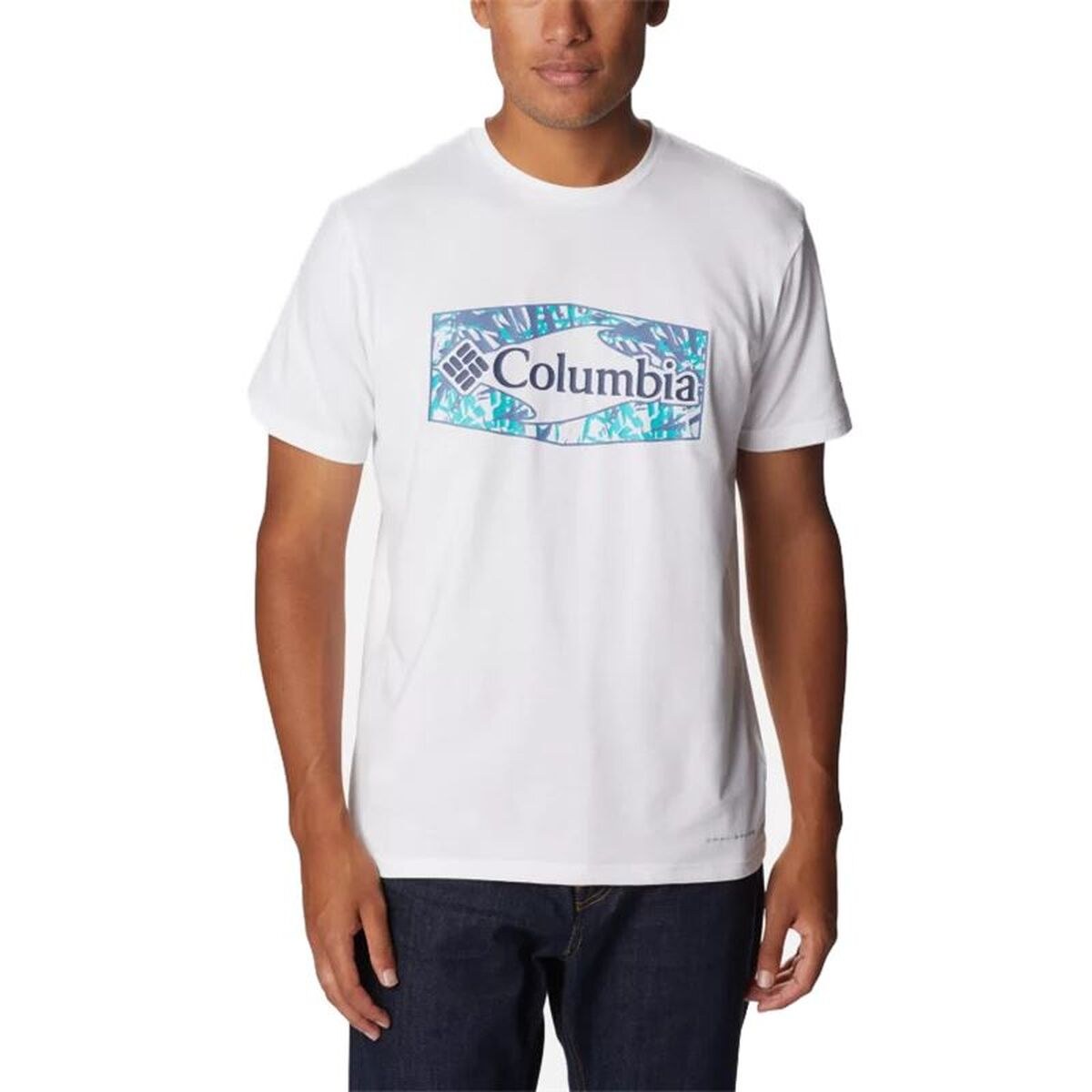 Short-sleeve Sports T-shirt Sun Trek™ Graphic White