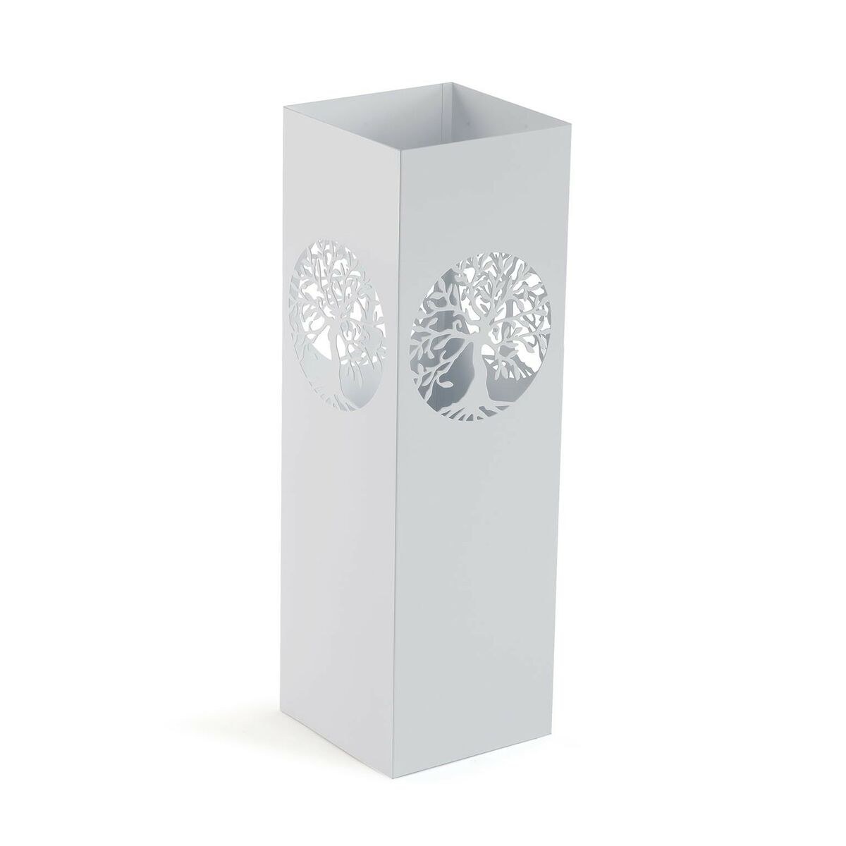 Umbrella stand Tree of Life White Metal Iron 15 x 49 x 15 cm