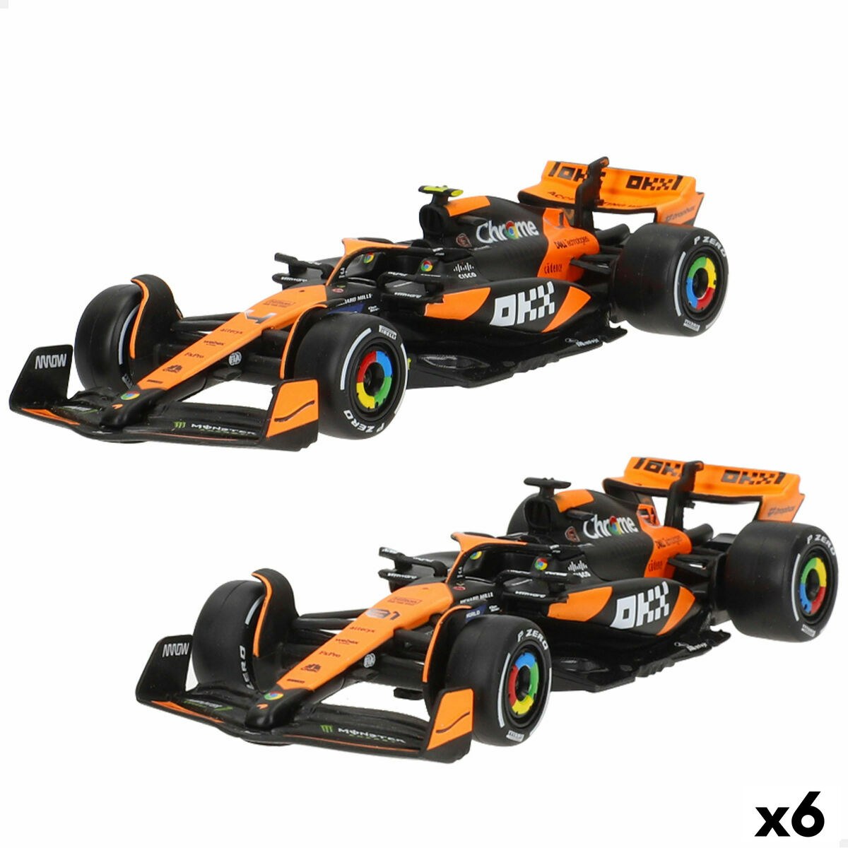 Игрушечная машина F1 2024 MCL38 (6 штук)