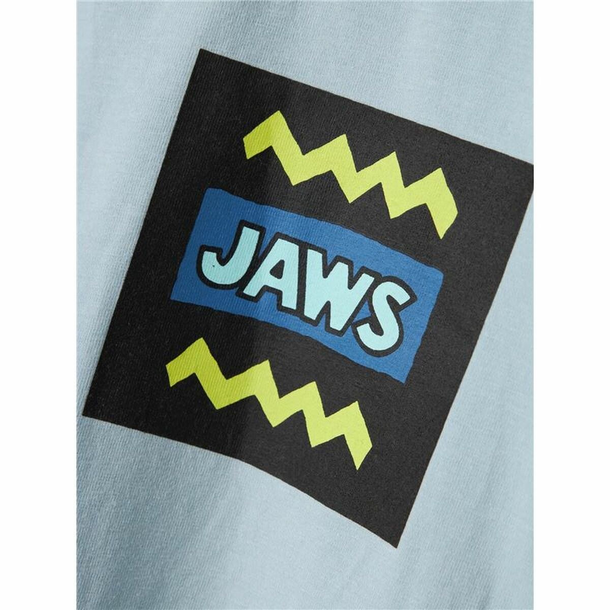 Child's Short Sleeve T-Shirt Nkmmakai Jaws Nreg Box Sky