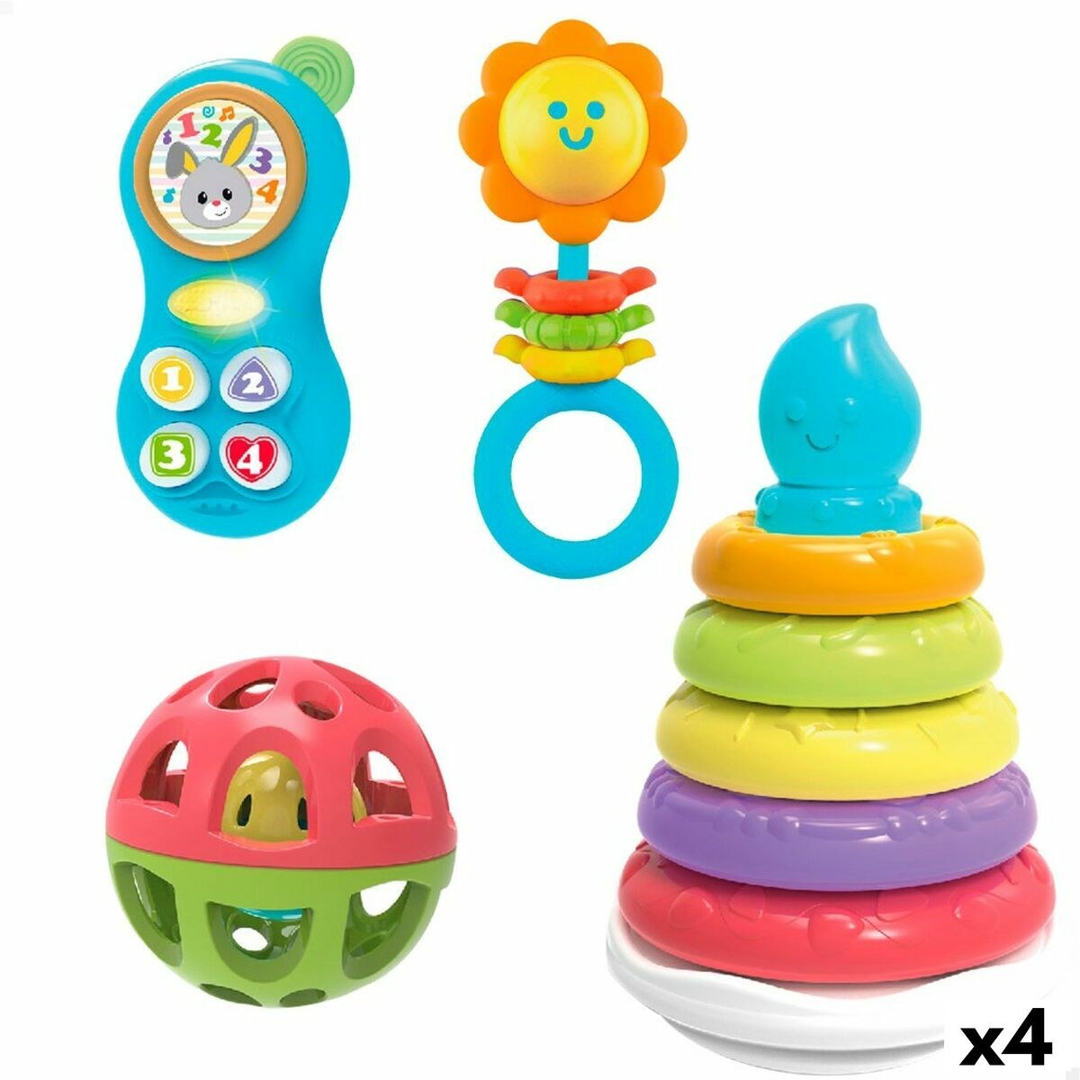 Set of Toys for Babies 13 x 20 x 13 cm (4 Units)