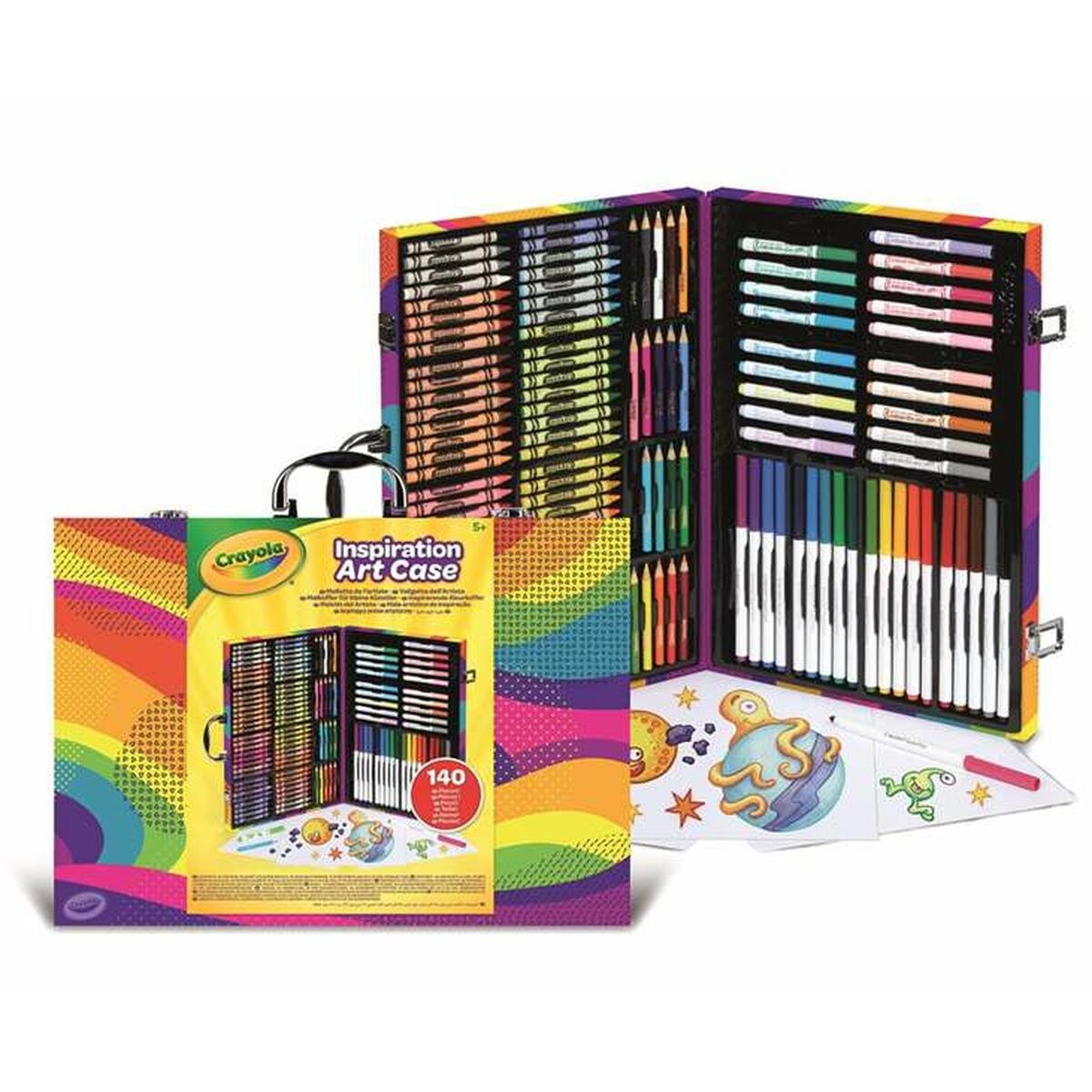 Набор красок Rainbow 39,5 x 4 x 28 cm Разноцветный 140 Предметы