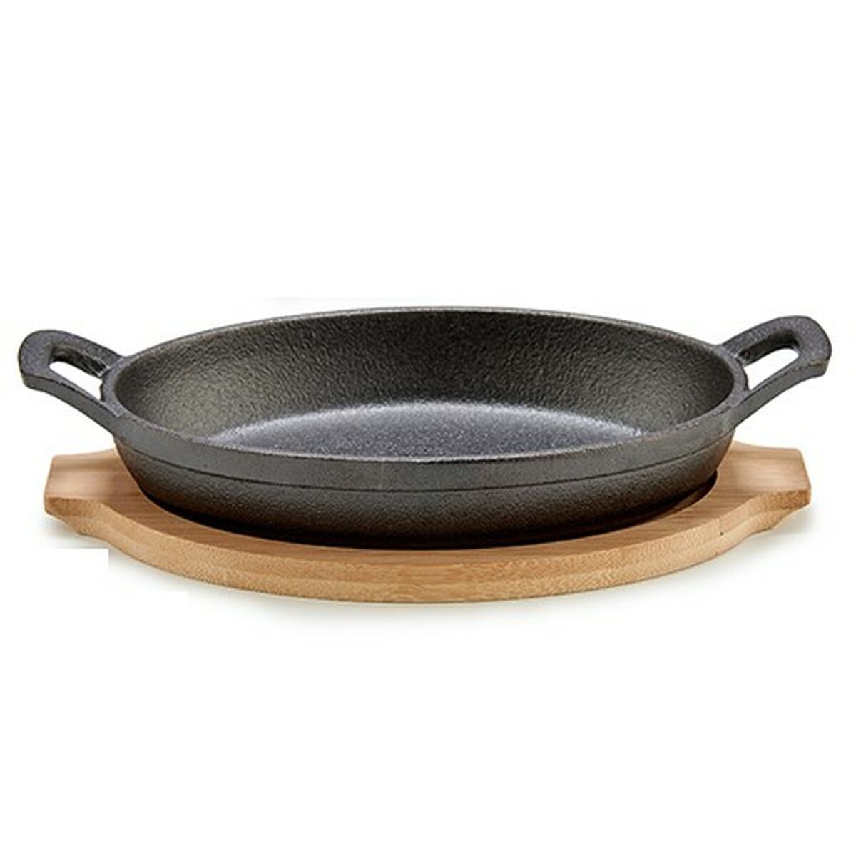 Casserole Dish for Serving Tapas Brown Grey Wood 22,5 x 4,5 x 12,5 cm 12,5 x 5 x 22,2 cm (12 Units)