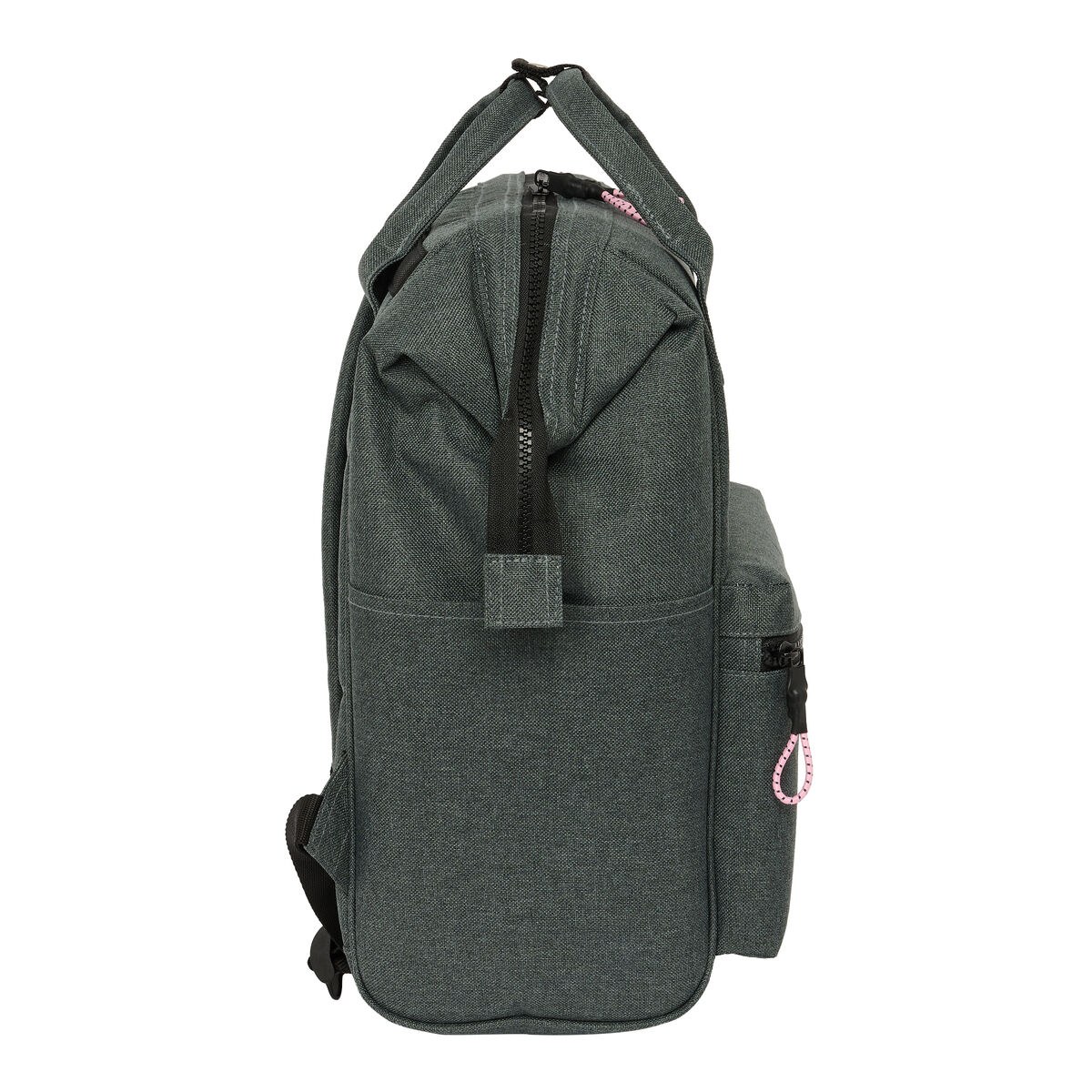 Laptop Backpack Silver Pink Grey 27 x 40 x 19 cm