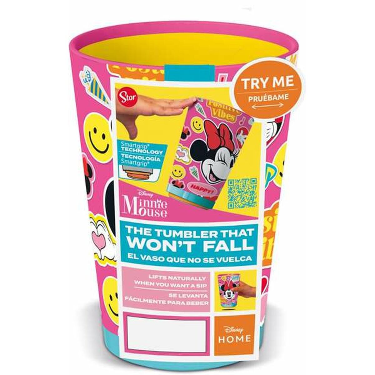 Glass Flower Power 470 ml Plastic
