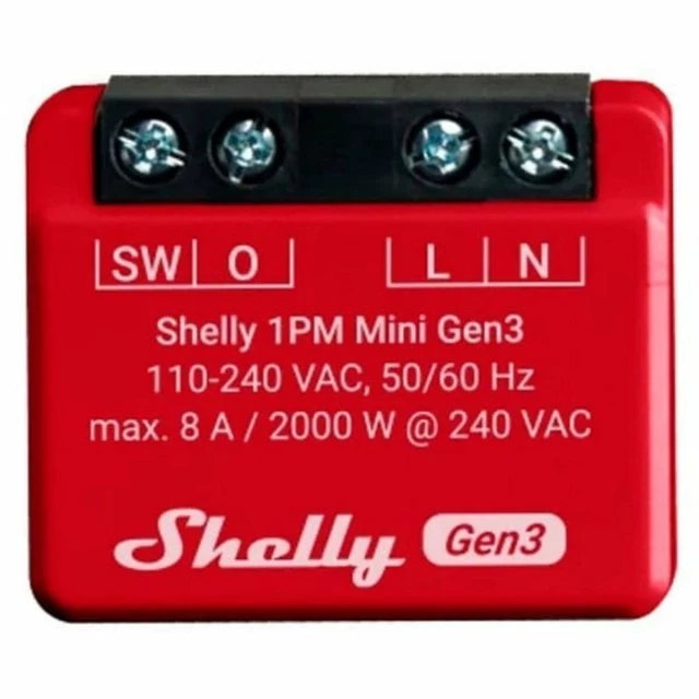 Wi-Fi switch module Mini 1PM Gen3 Bluetooth Wi-Fi Bluetooth 4.2