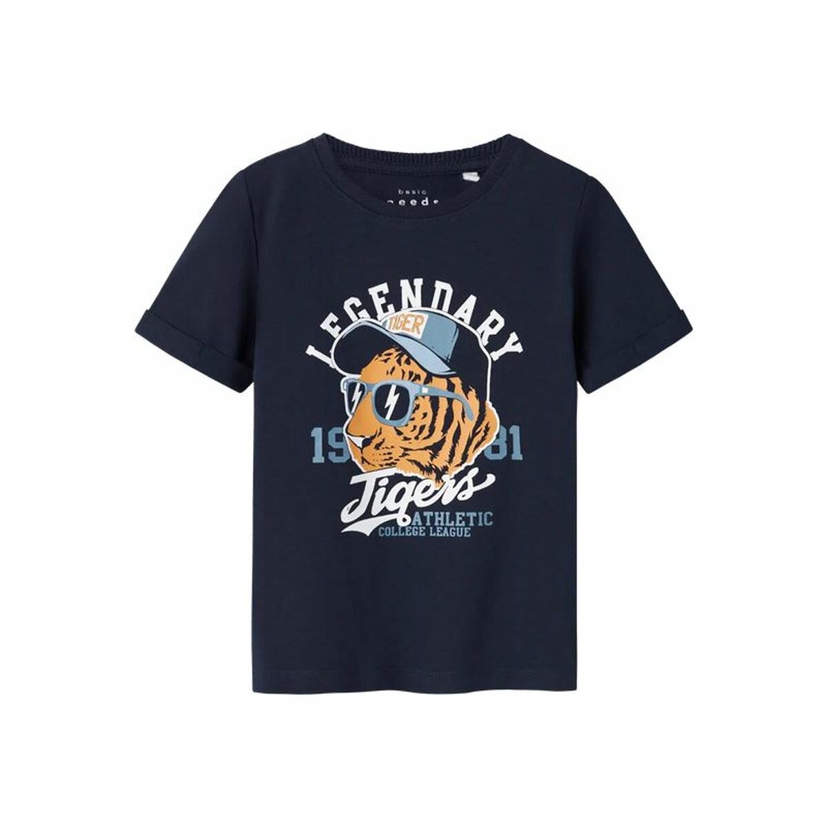 Child's Short Sleeve T-Shirt Nmmvux Blue