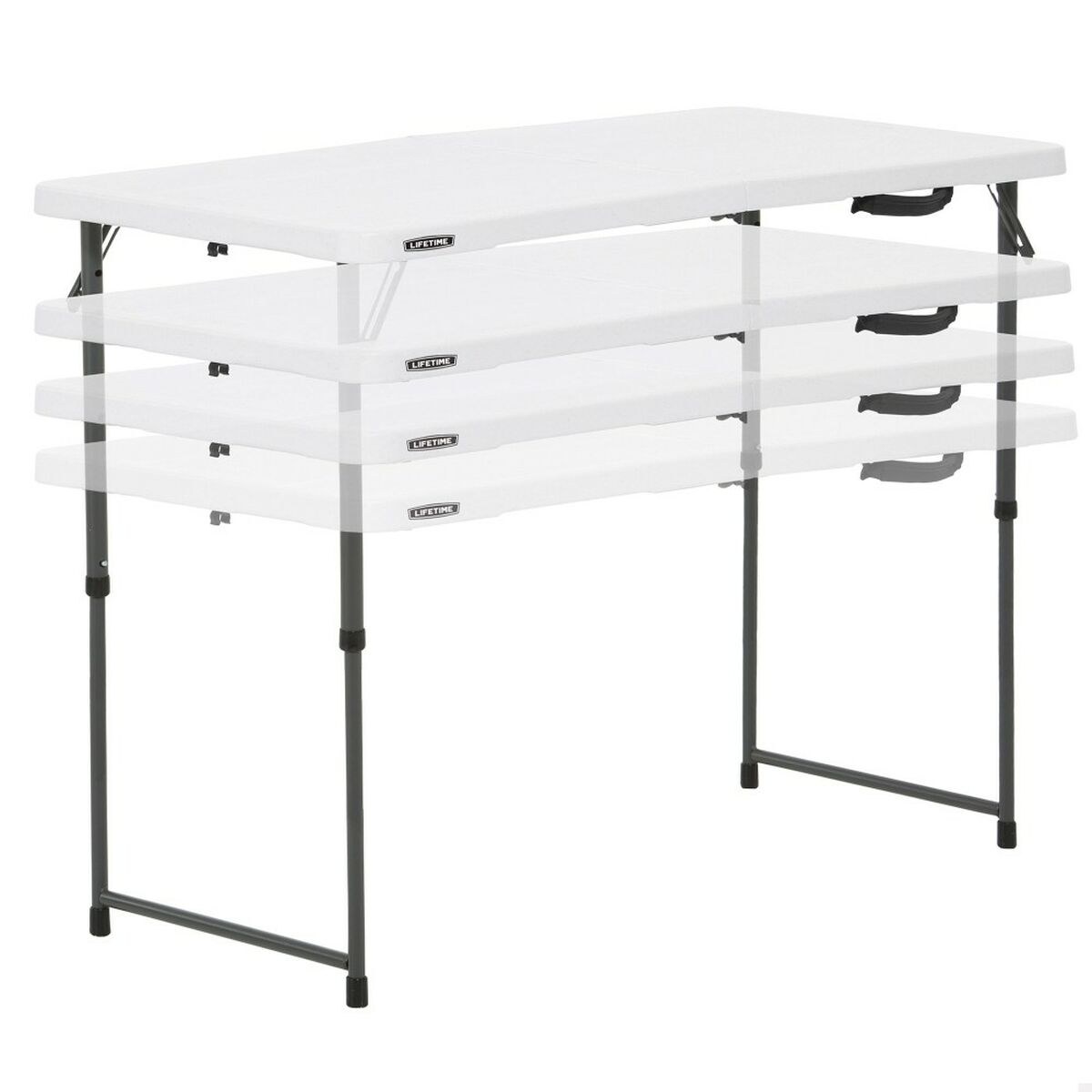 Складной стол Белый 122 x 91,5 x 61 cm Сталь HDPE