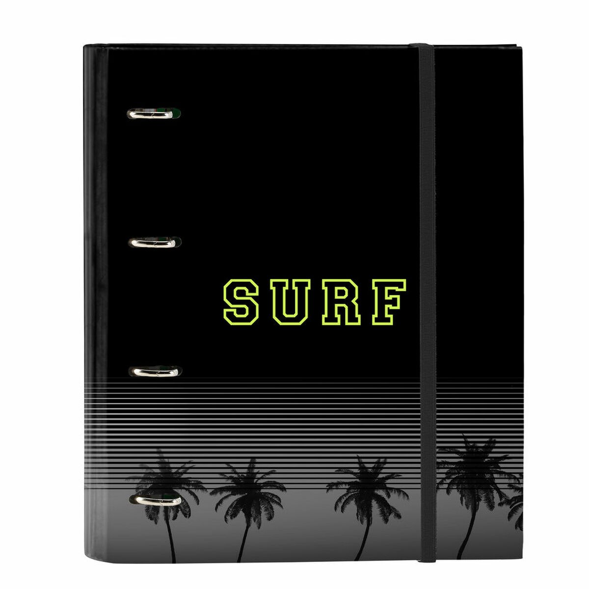 Ring binder Surf A4 Black (27 x 32 x 3.5 cm)