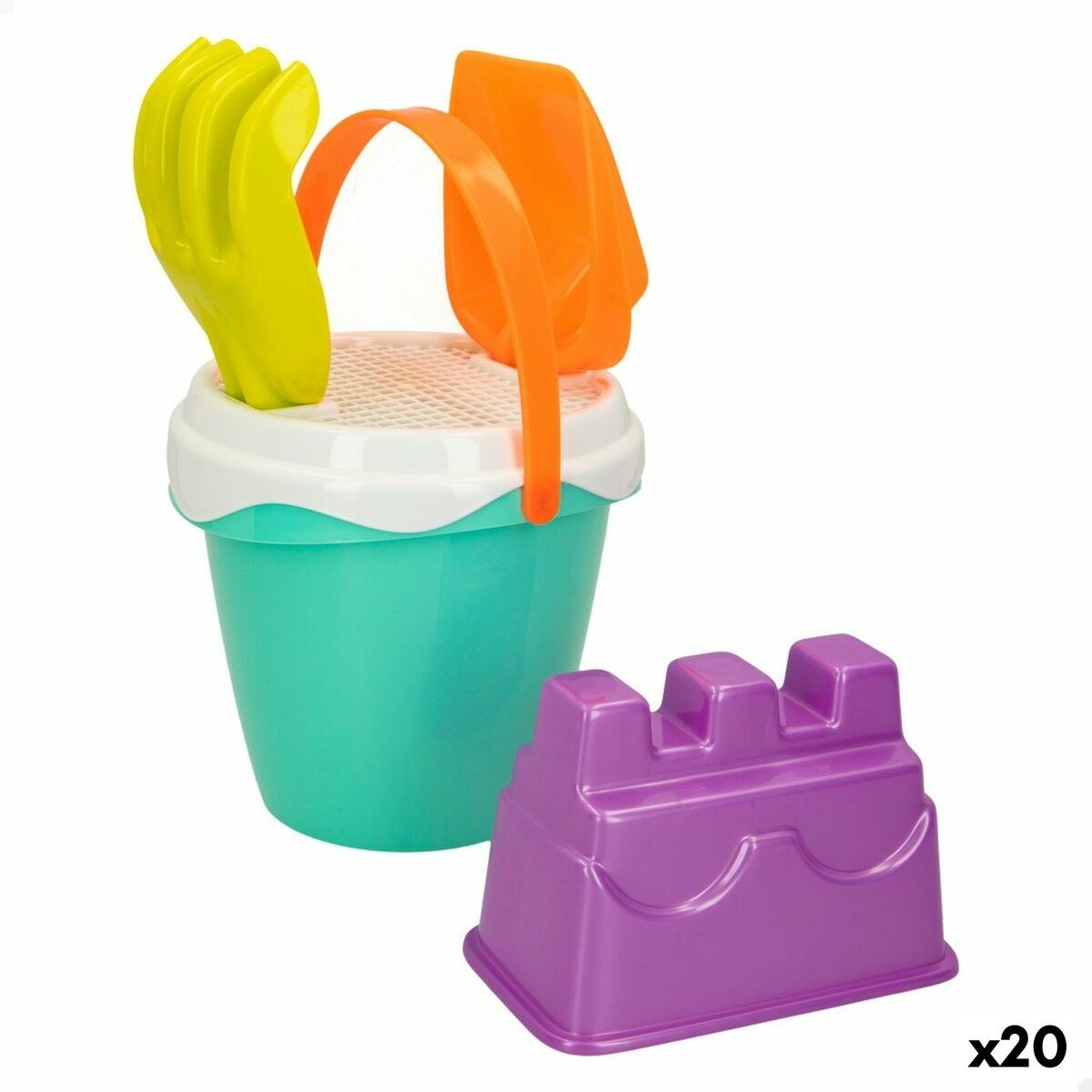 Beach toys set Ø 14 cm (20 Units)