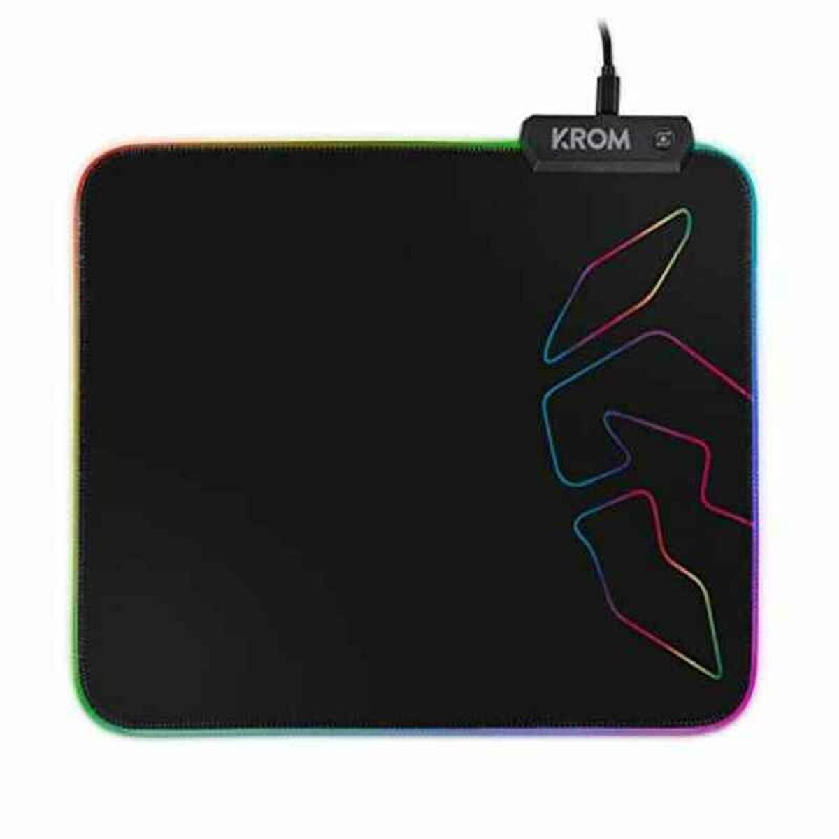 Игровой коврик со светодиодной подсветкой Knout RGB Чёрный