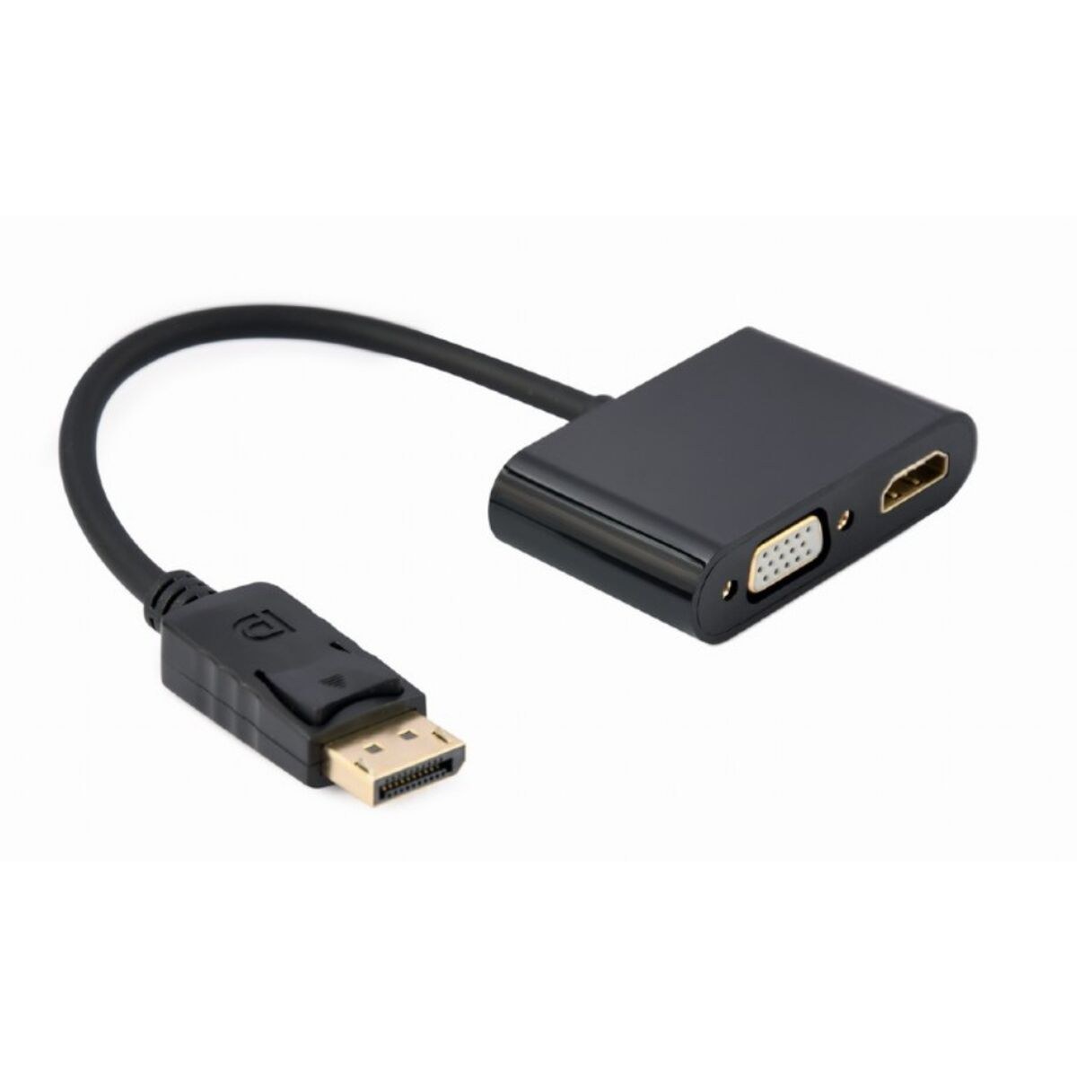 Кабель Displayport A-DPM-HDMIFVGAF-01 Чёрный 10 cm