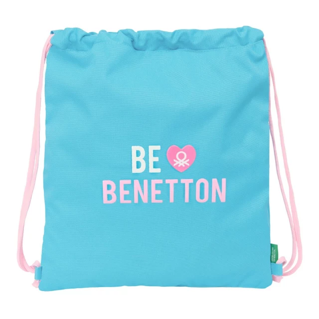 Backpack with Strings Unique Pink Turquoise 35 x 40 x 1 cm