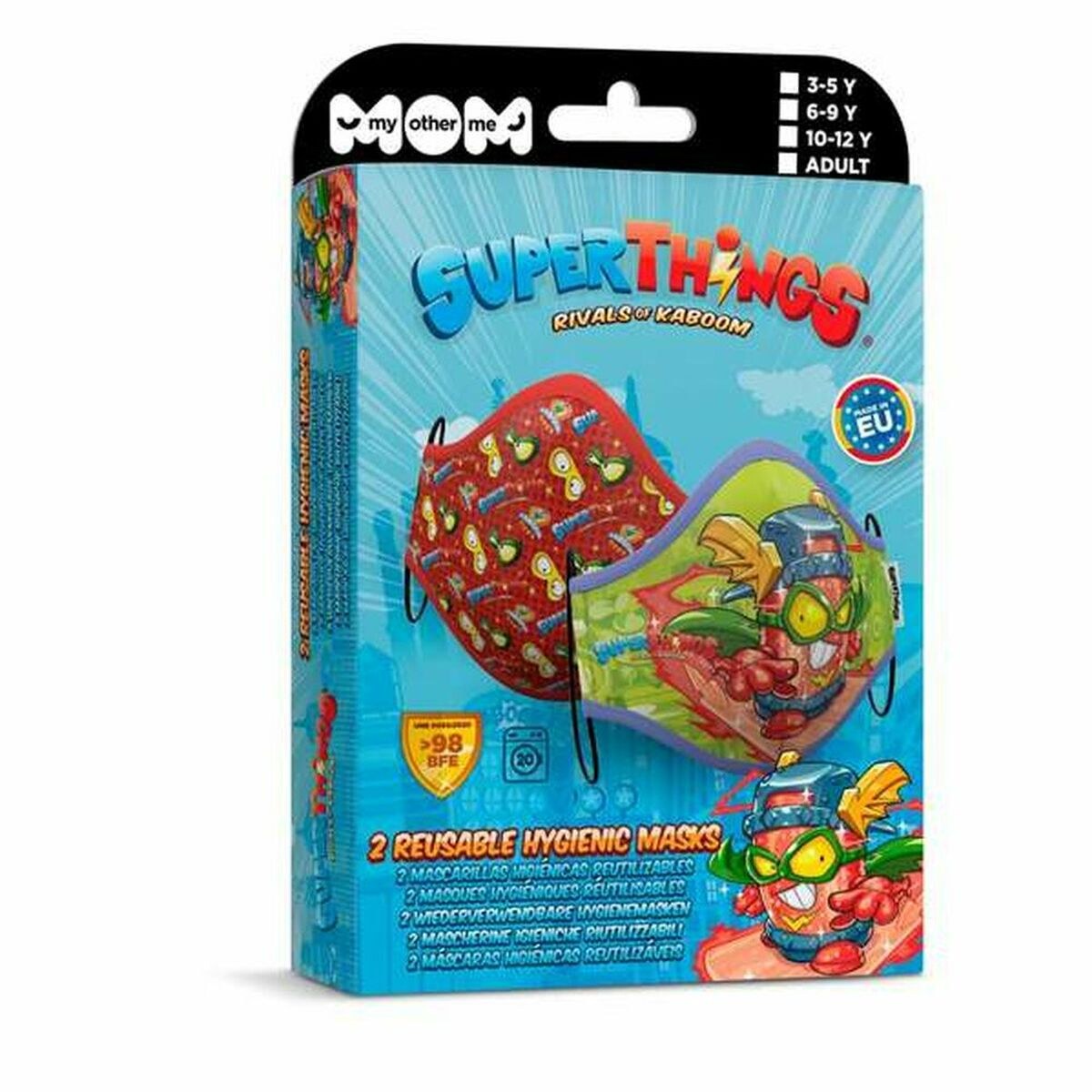 Гигиеническая маска многоразового использования Super Zings Premium 6-9 года + 3 years