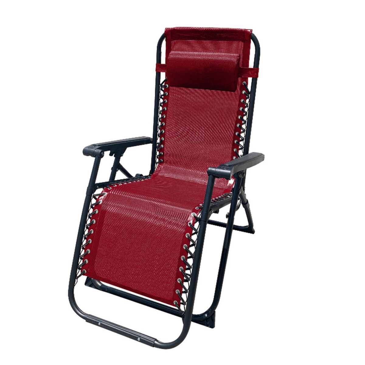 Folding Chair Burgundy 90 x 108 x 66 cm