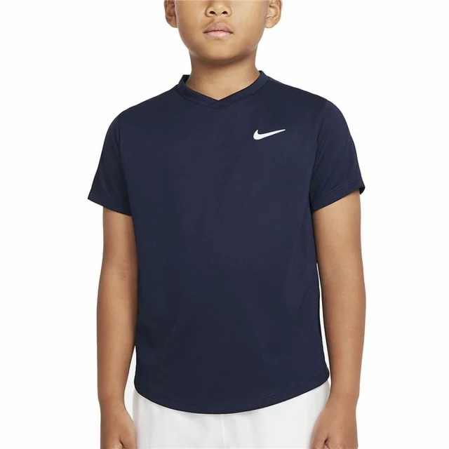 Детский Футболка с коротким рукавом Court Dri-FIT Victory Тёмно Синий