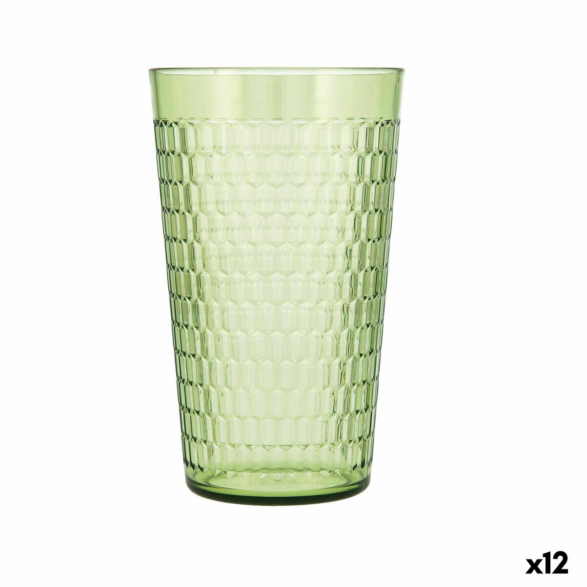 Стакан Viba Зеленый Пластик 650 ml (12 штук) (Pack 12x)