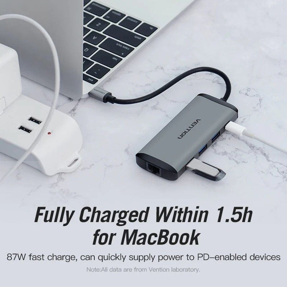 USB-разветвитель CNDHB Серебристый