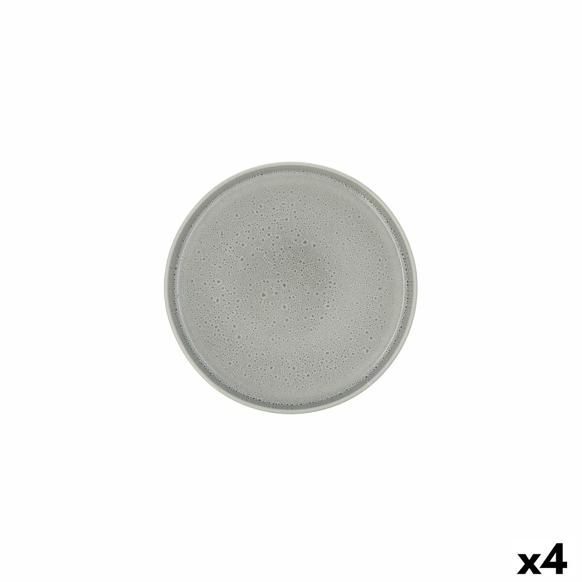 Flat plate Porous Ceramic Green Ø 21 cm (4 Units)