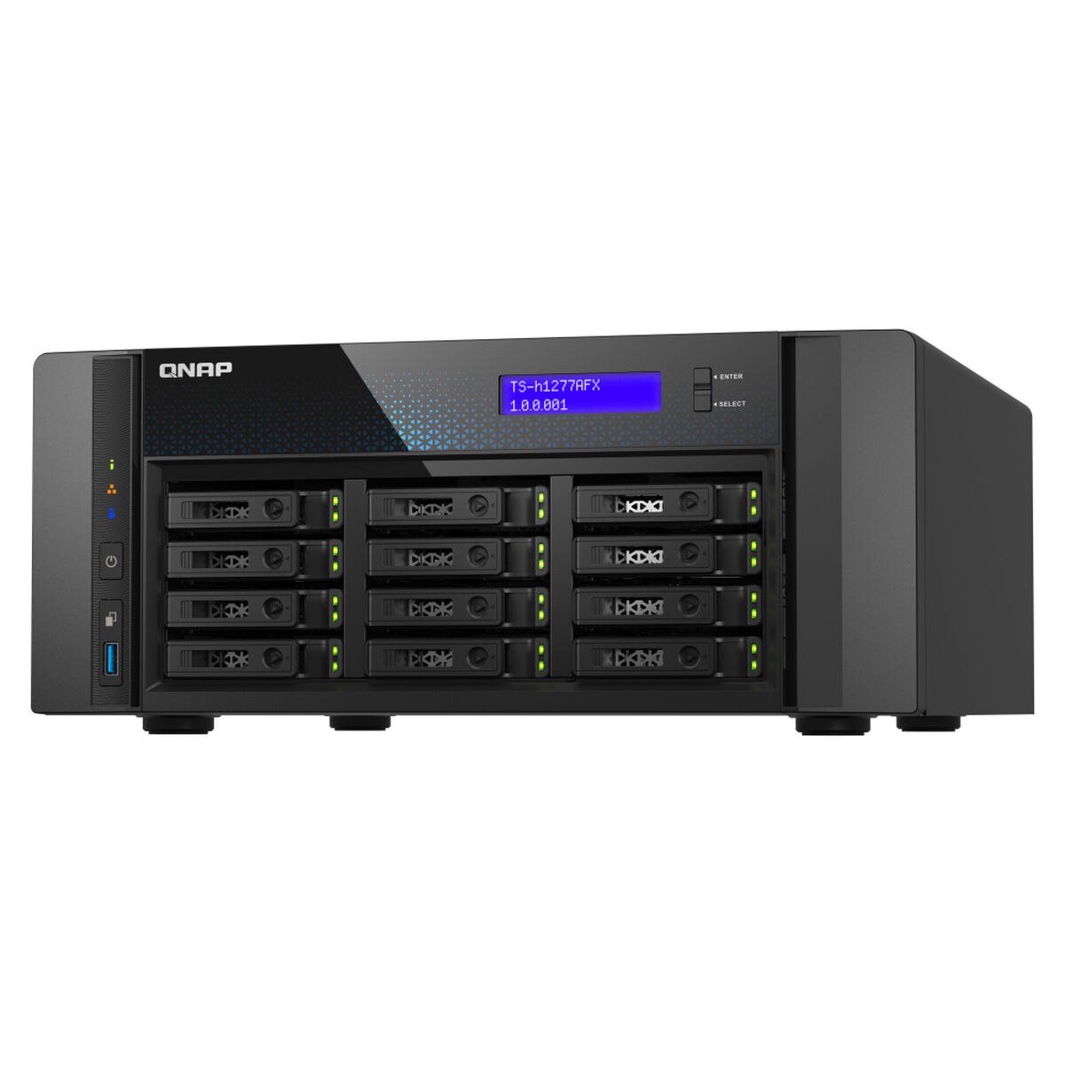 NAS Network Storage TS-H1277AFX-R7-32G Black
