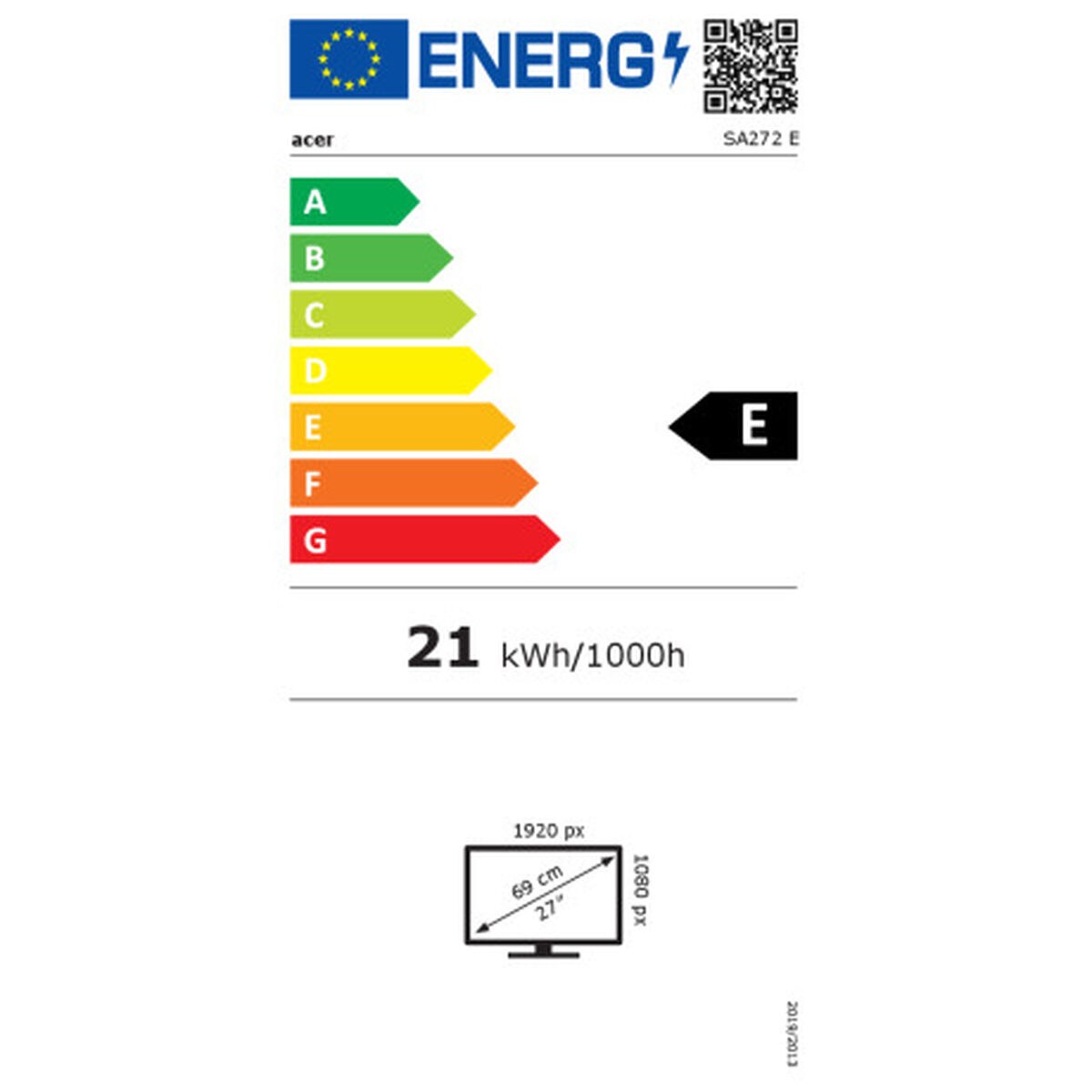 Monitor UM.HS2EE.E18 27" LCD
