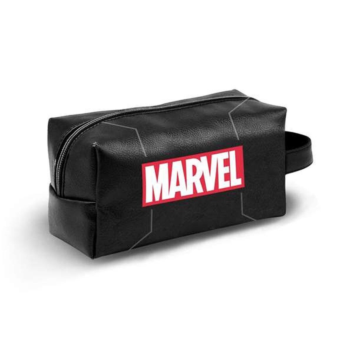 Travel Vanity Case Black PVC 13 x 27 x 13 cm