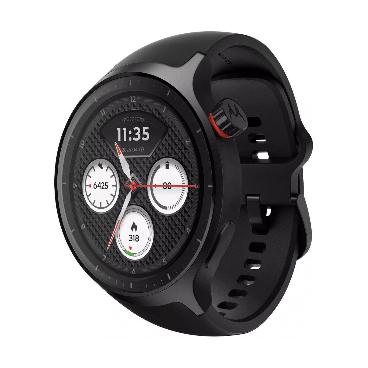 Умные часы Moto Watch 47mm Чёрный 1,43" 47 mm 46 mm Ø 47 mm
