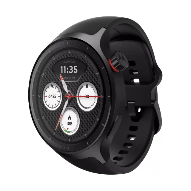 Умные часы Moto Watch 47mm Чёрный 1,43" 47 mm 46 mm Ø 47 mm