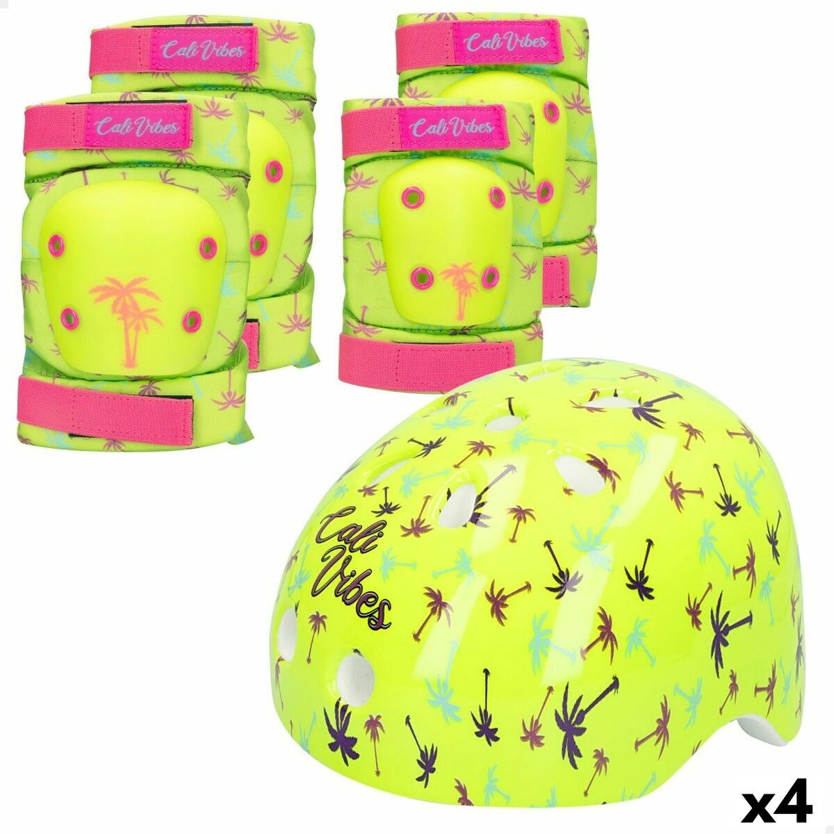 Спортивный защитный набор Neon Cali Vibes Жёлтый